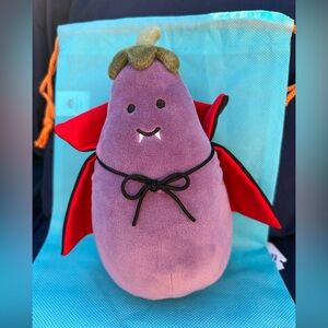 Retired NEW Jellycat Vivacious Eggplant Vampire Halloween Plush Spooky FAST SHIP
